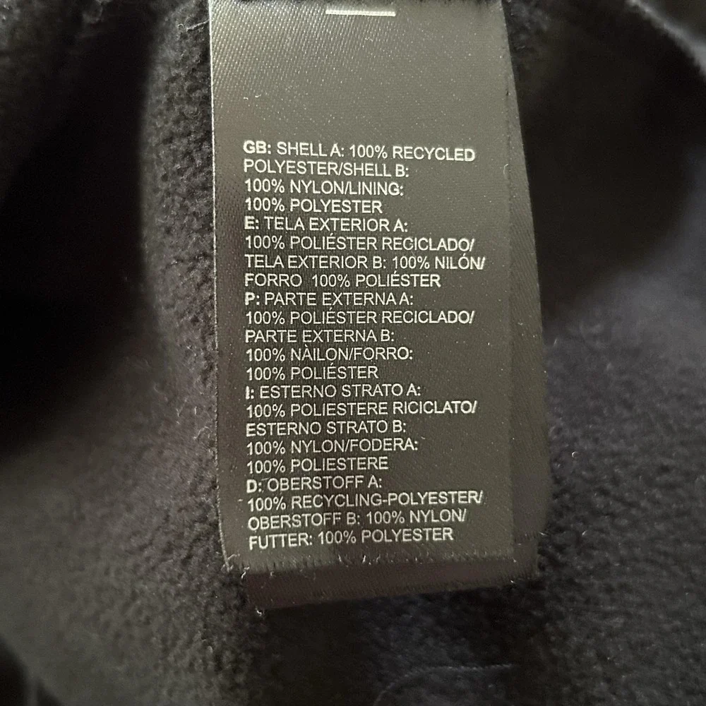 The North Face Softshell Jacket Mens Medium Black Full Zip Windbreaker Outdoor